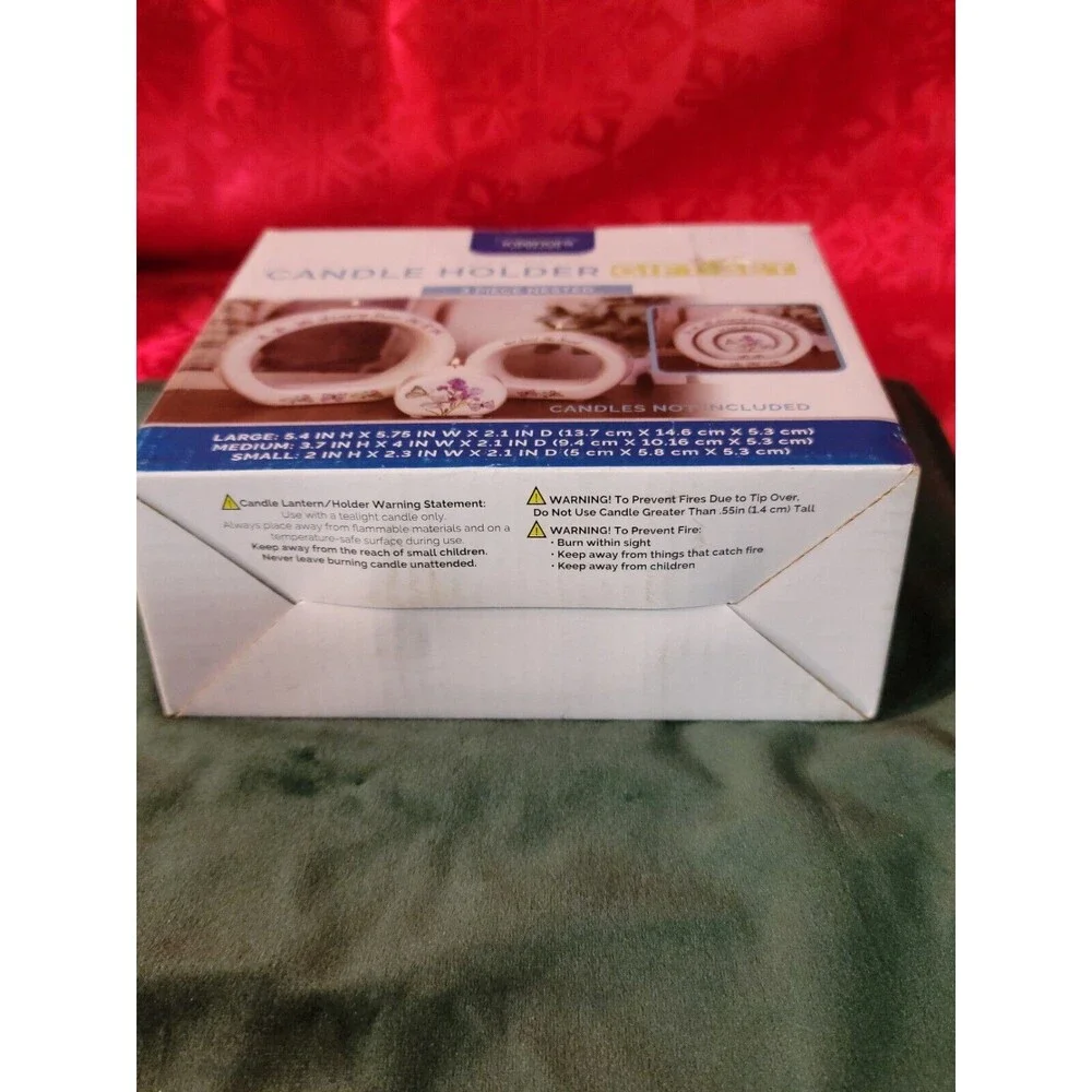 BNIB Candle Holder 3 Piece Nested Interiors Decorative Set